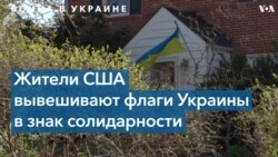 Американцы вывешивают флаги Украины на своих домах в знак солидарности с атакованной Россией страной 